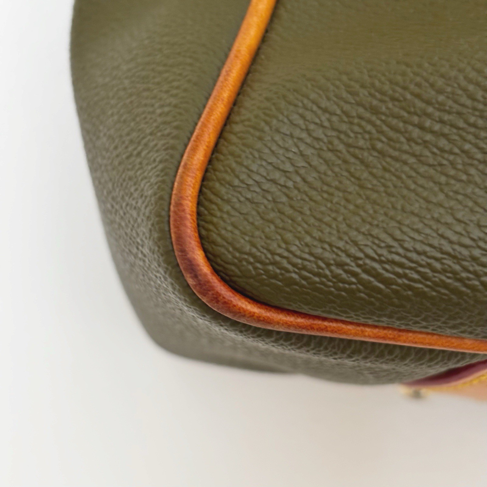 Dooney and Bourke Olive Green Pebble Grain Rebecca Hobo Bag 13.5″ X 9″