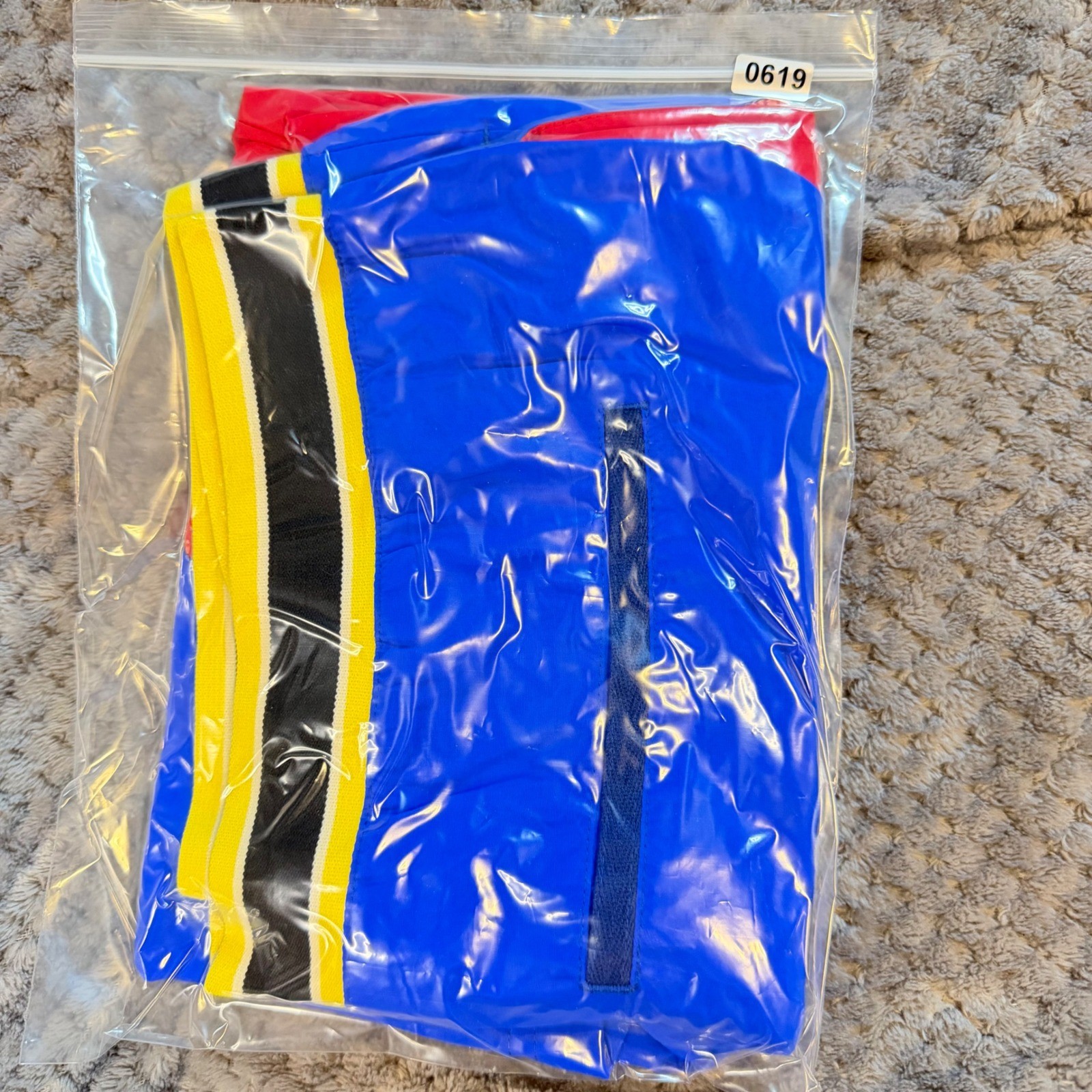 Forever 21 Men XL Swim Trunks Blue Red Colorblock First Class Yacht Club Shorts