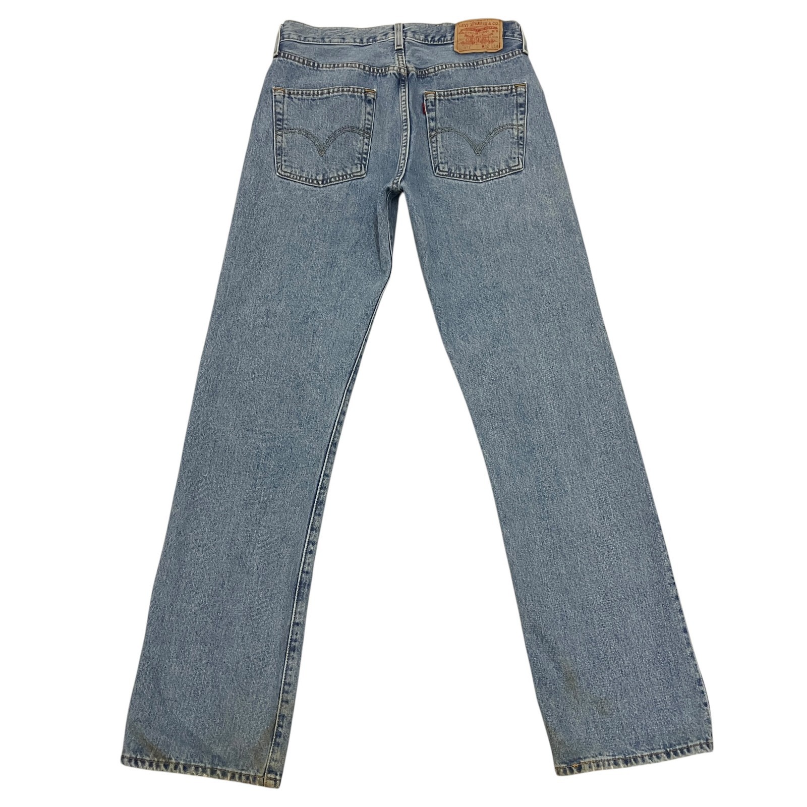 Levi’s 501 Jeans Mens 32W 34L Blue Straight Leg Denim Button Fly Red Tab