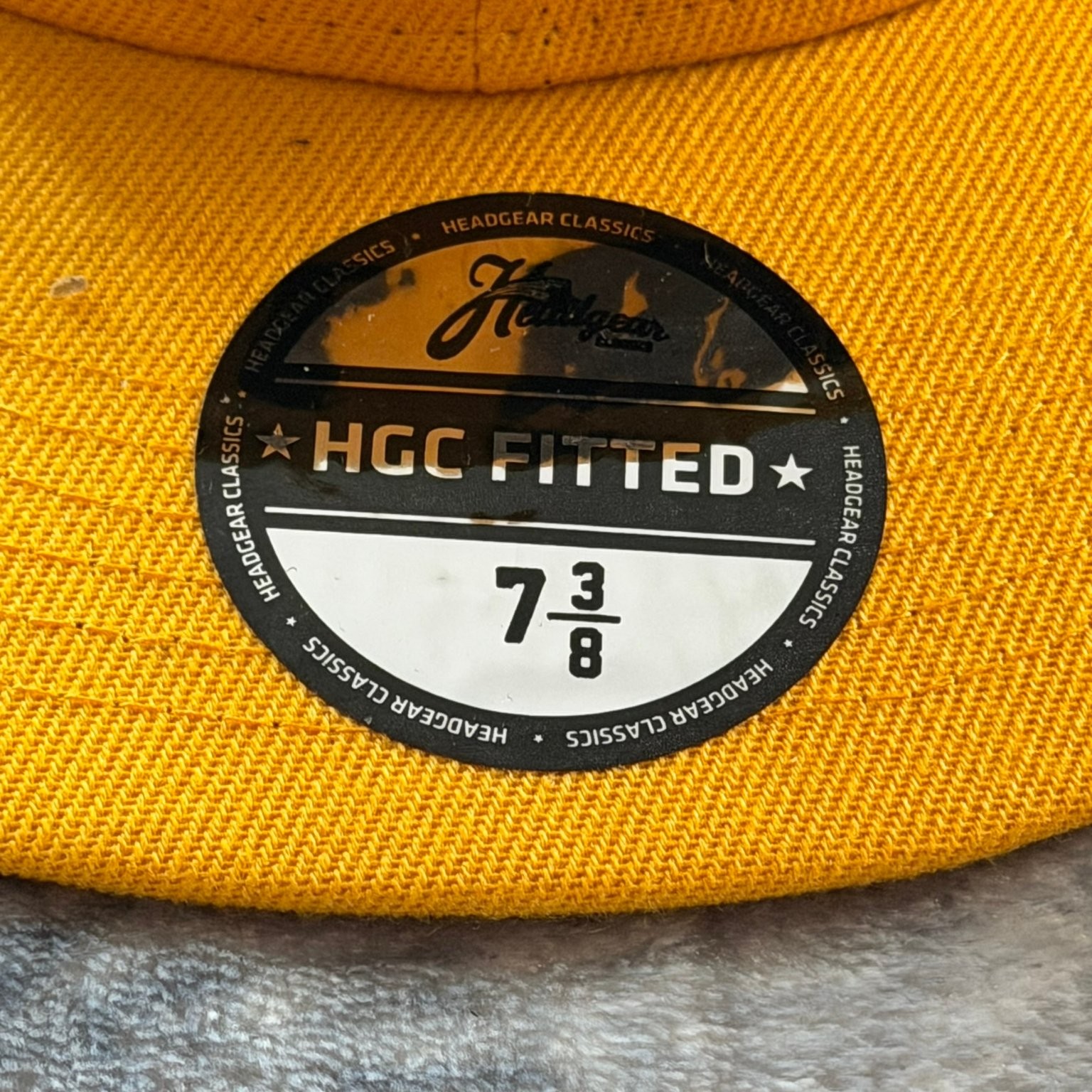 Headgear Classics Kill Bill Fitted Hat 7 3/8 Yellow Pussy Wagon Movie Cap