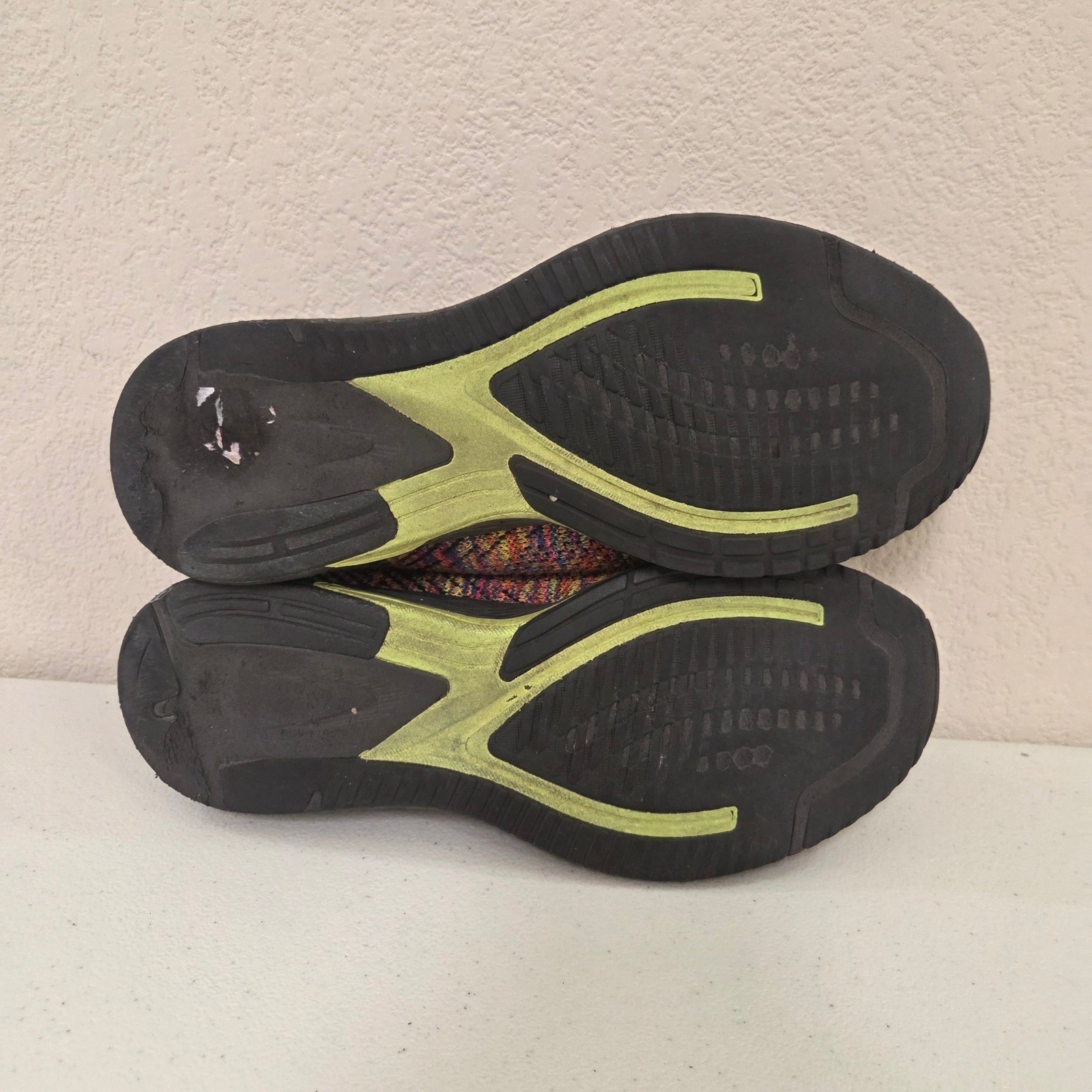 ASICS Roadhawk FF 2 Mens Running Shoes Multi-Color Black Knit 1011A176 Size 9