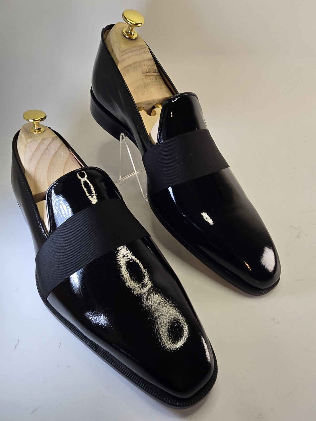 Men’s Vai Now Black Patent Elegant Shoes No.40/41/42/43/44 Made in