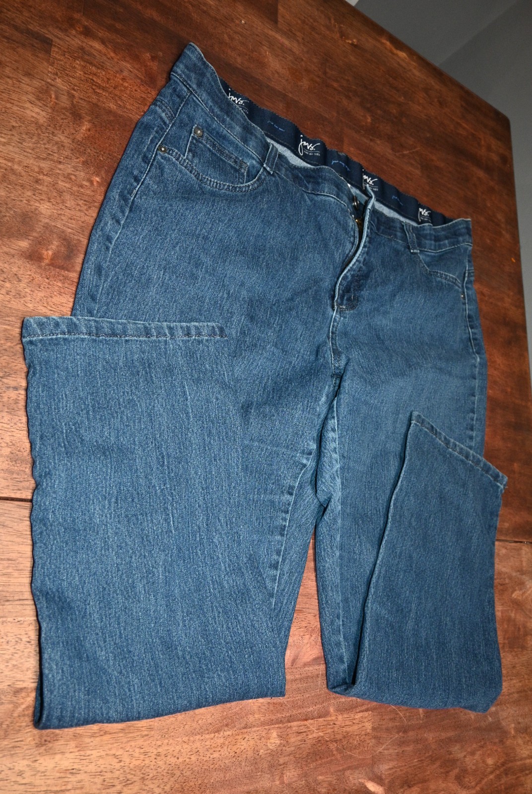 Just My Size Womens Plus Size 20 Denim Jeans Comfort Waist Band Medium Wash JMS