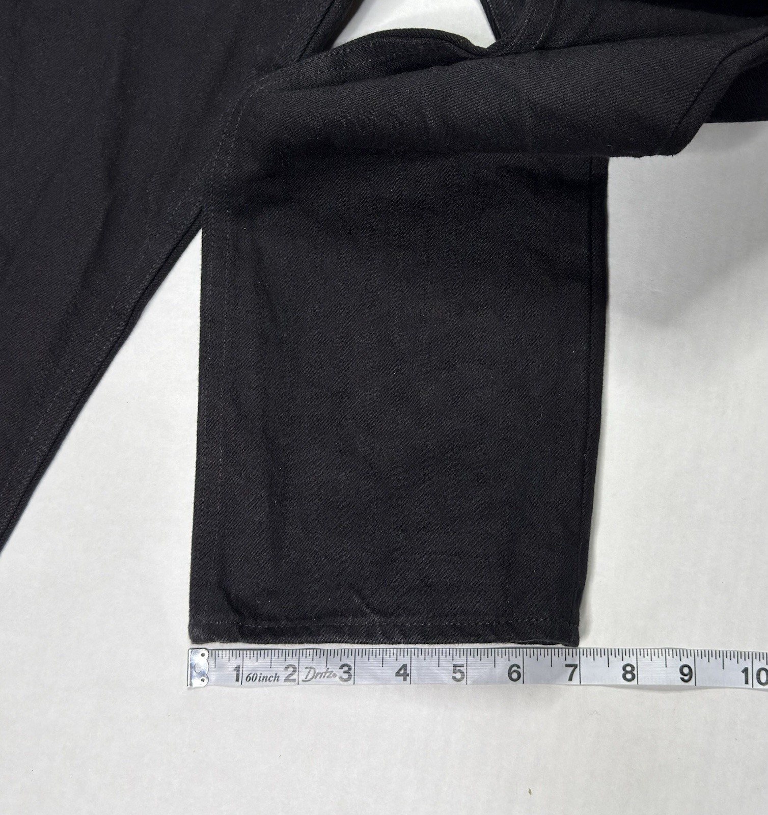 3sixteen ST-220X Slim Tapered Double Black Selvedge Jeans Button Fly Men’s 33×25