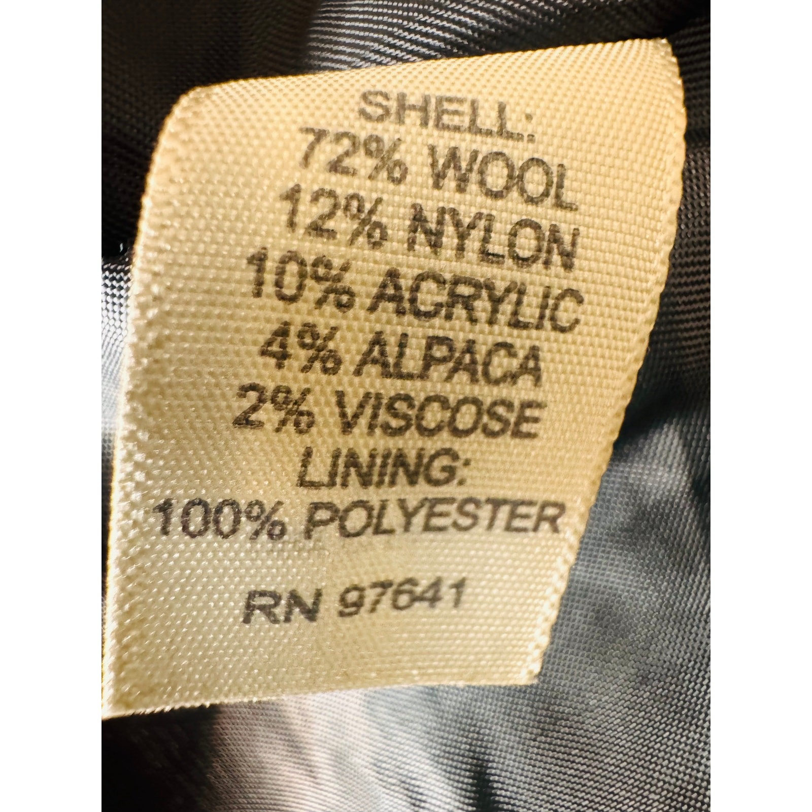 Vintage J. Jill tweed wool blend swing coat lined pockets cream gray long sz SP