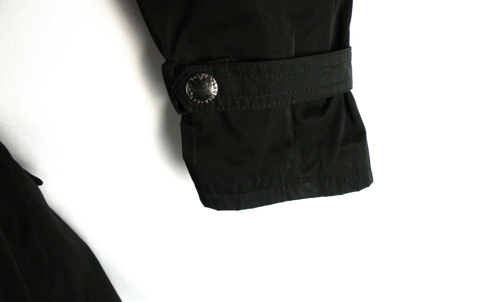 Lauren Ralph Lauren Womens Size Medium Black Belted Rain Jacket Windbreaker