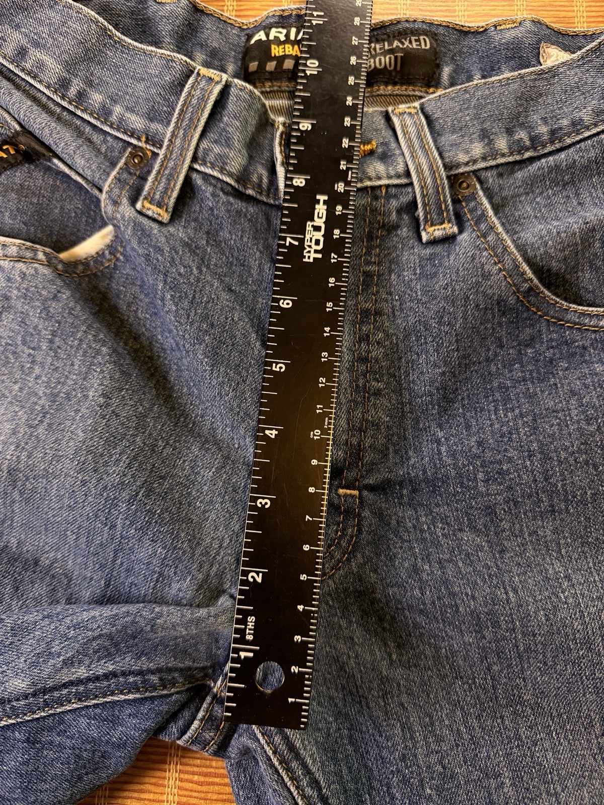 Ariat Rebar M4 Relaxed Boot Cut Jeans Men’s 28/30 Blue Durastretch Edge[H-144]