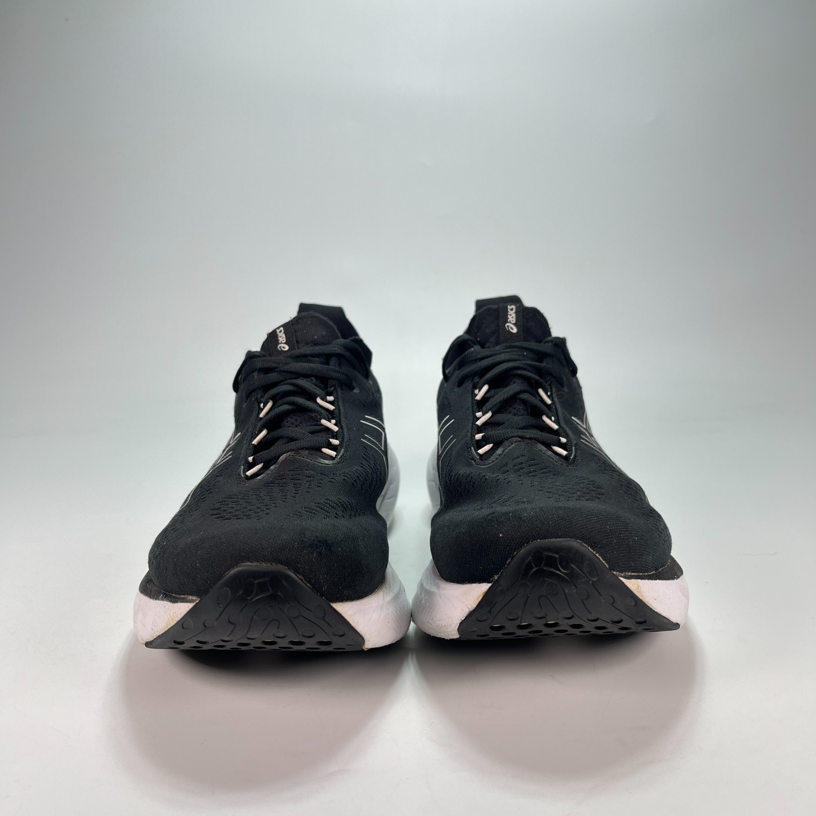 ASICS Gel-Nimbus 25 Black White Athletic Running Shoes 1011B547 Men’s Size 10.5