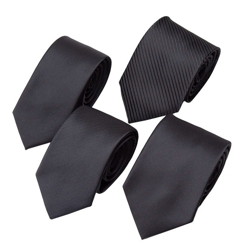 Men’s Solid Slim Necktie 6cm 7cm 8cm Wedding Business Formal Dress Tie