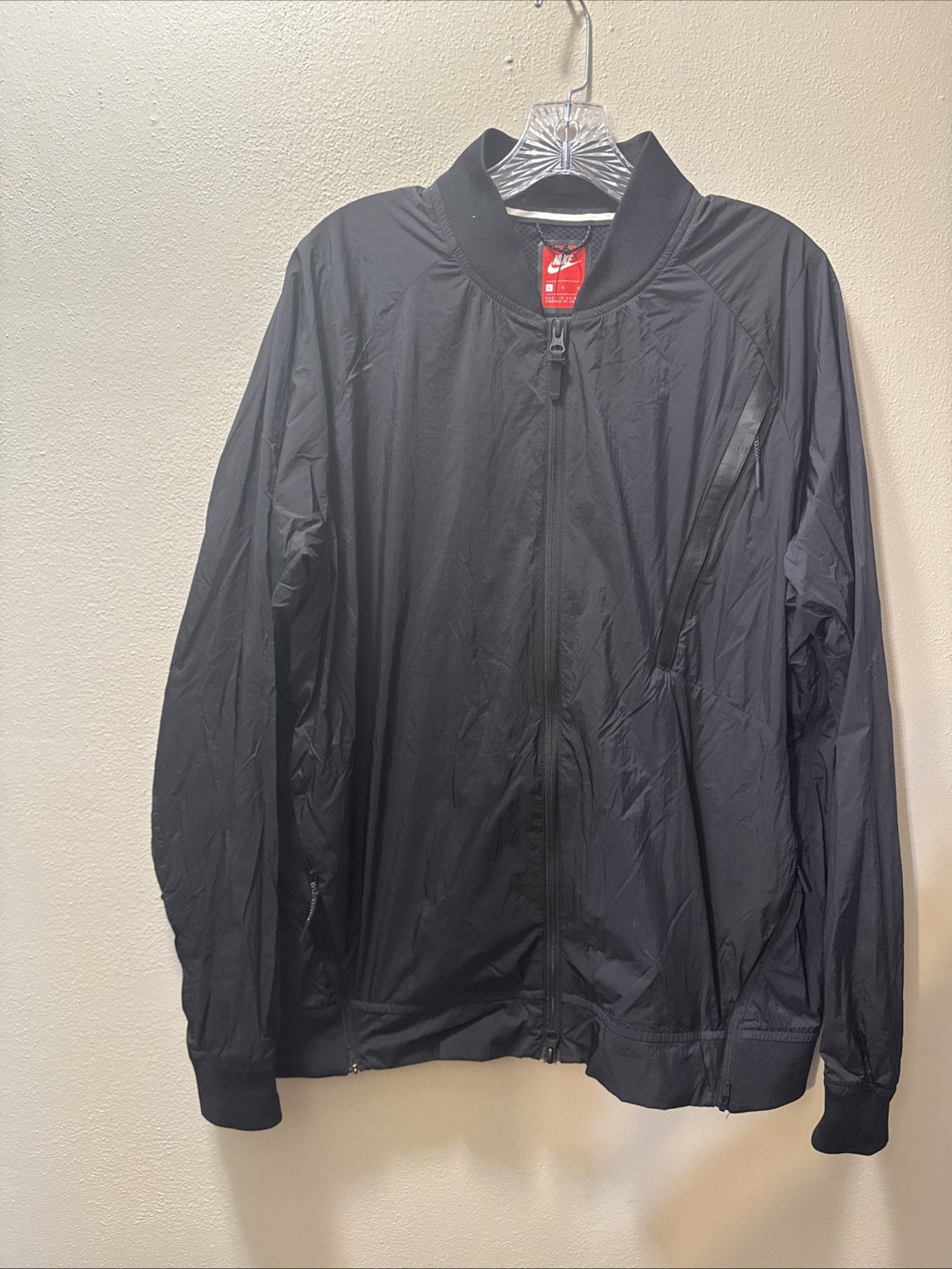 New Nike Sportswear Tech Pack Hypermesh Varsity Jacket Size Large 832190-010