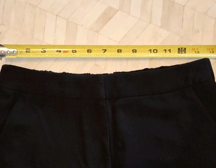 J. Crew Easy Pants Mate Crepe Black Pull On Elastic Waist Career Size 4