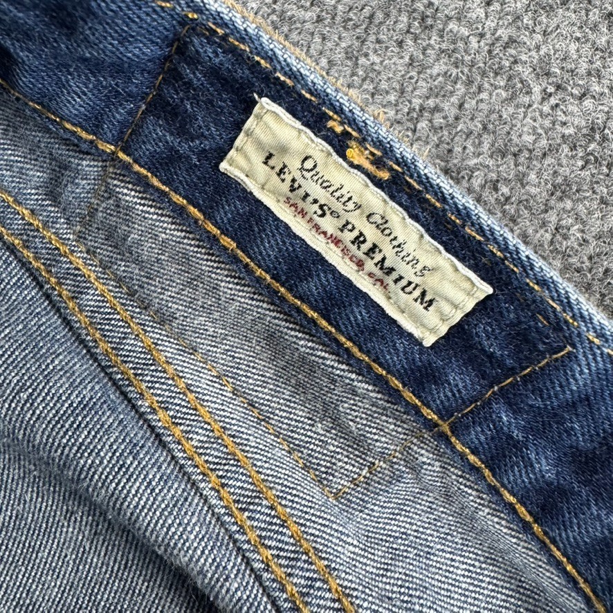 Levi’s Premium 501 ’93 Jeans Mens 29×30 Straight Leg Button Fly Big E Cowboy