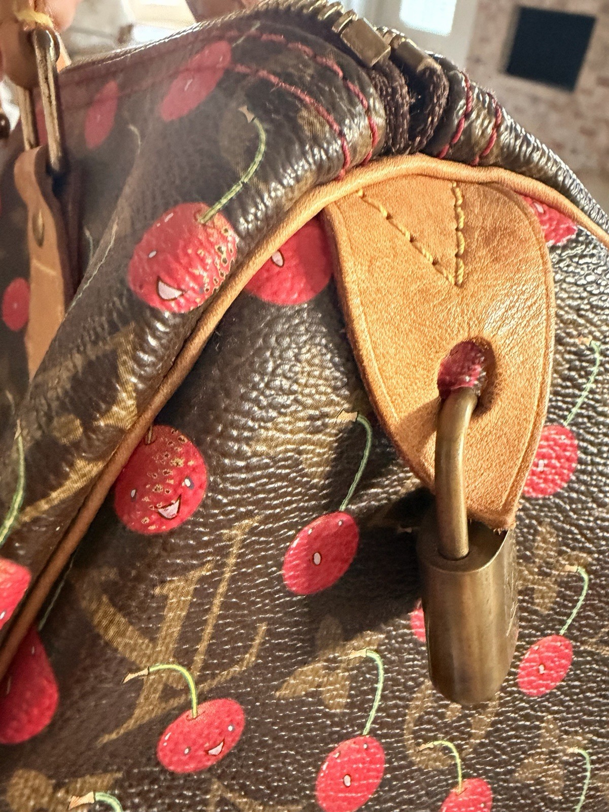 Vintage Louis Vuitton x Takashi Murkami Cheries Speedy 25