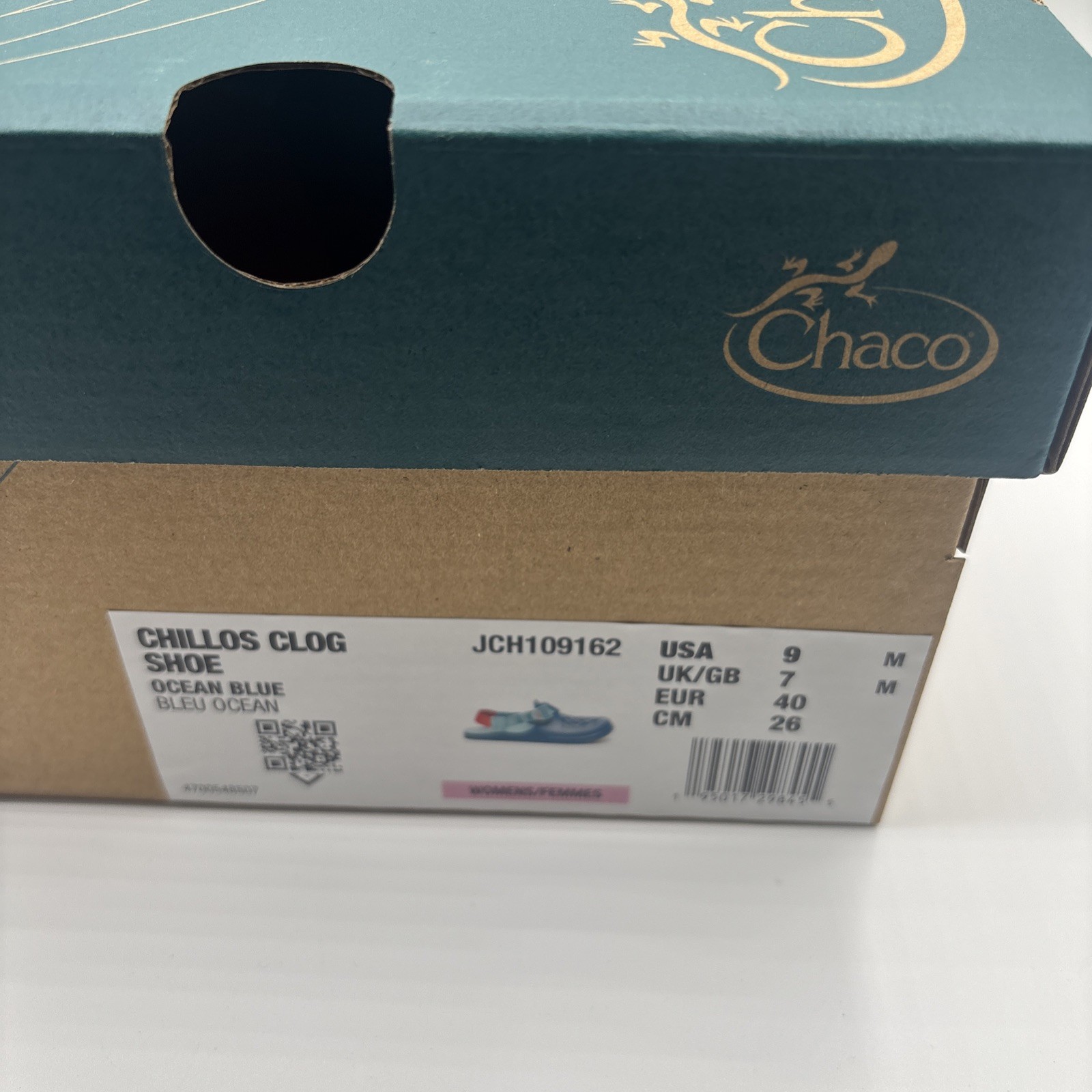Chaco Chillos Clogs Ocean Blue Women’s Size 9 Slip-On Comfort Foam Sandals