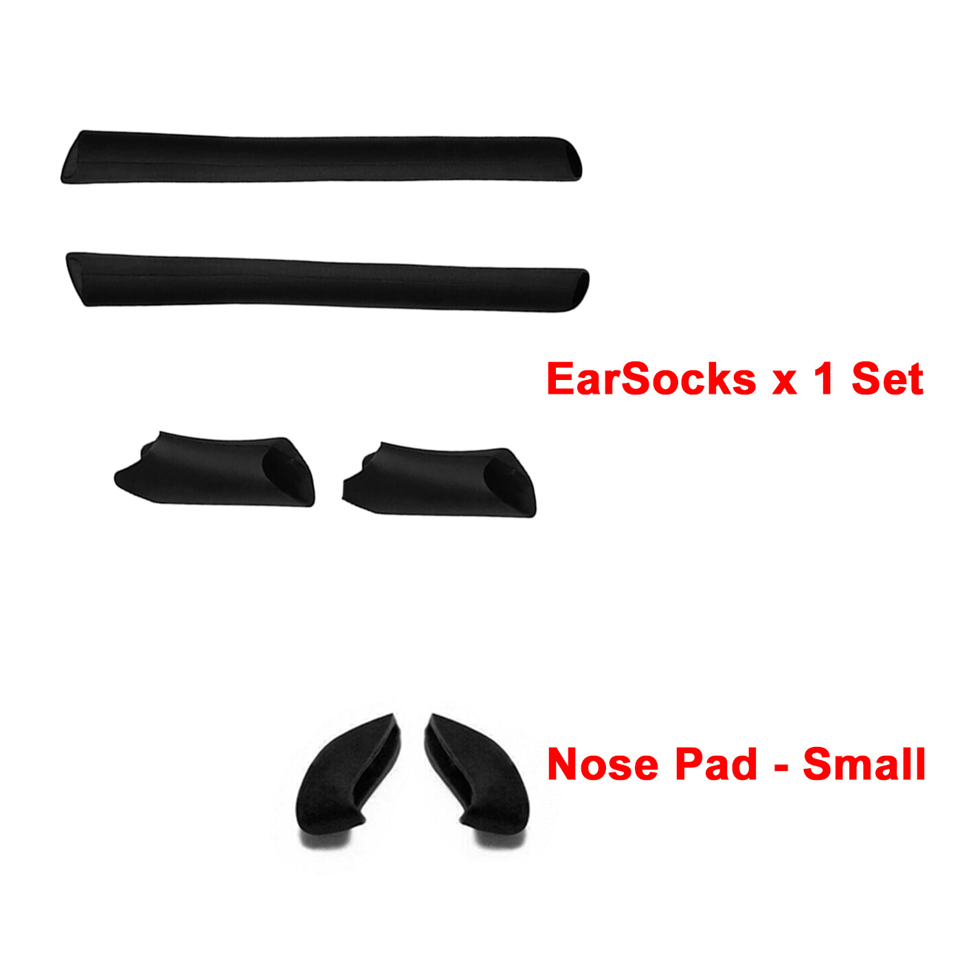 Replacement Rubber Kit Earsocks Nose Pads for Oakley Half Jacket 1.0