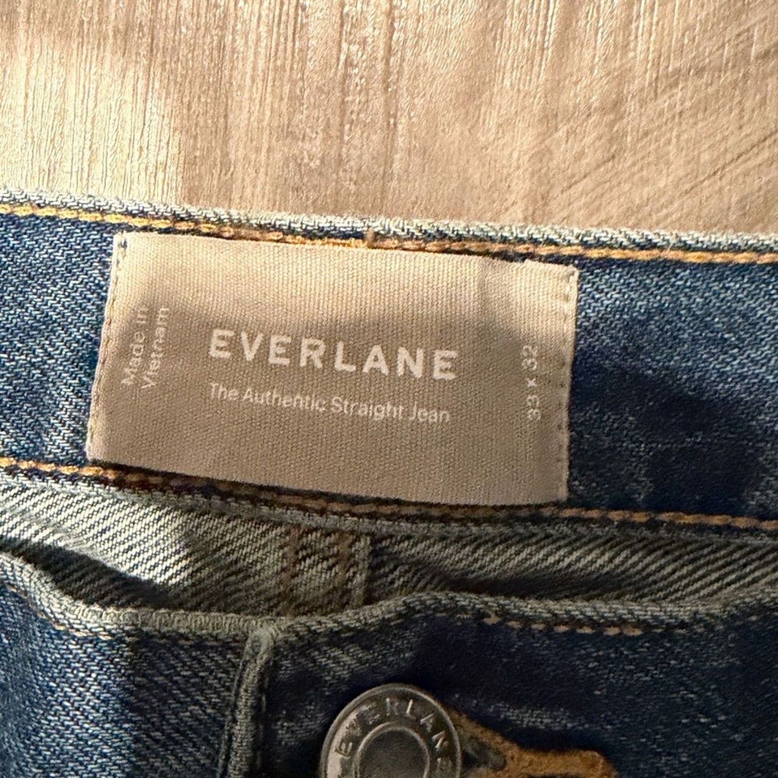 Everlane Men’s The Authentic Straight Jean 33×32 NWT