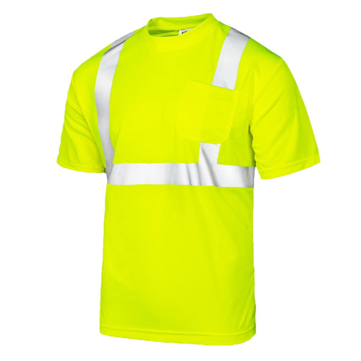 Hi Vis T Shirt Heat Tranfer Reflective Safety Lime Short Sleeve HIGH VISIBILITY