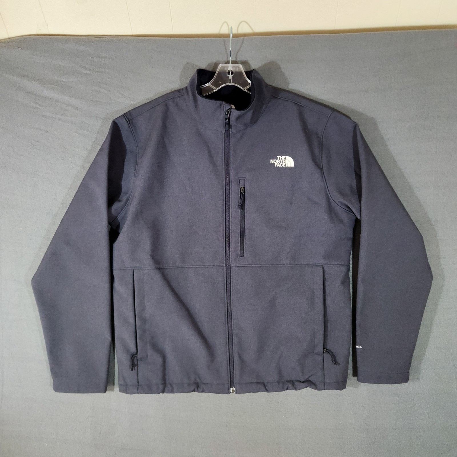 The North Face Jacket Apex Bionic Solid Blue Mens XL Full Zip Softshell