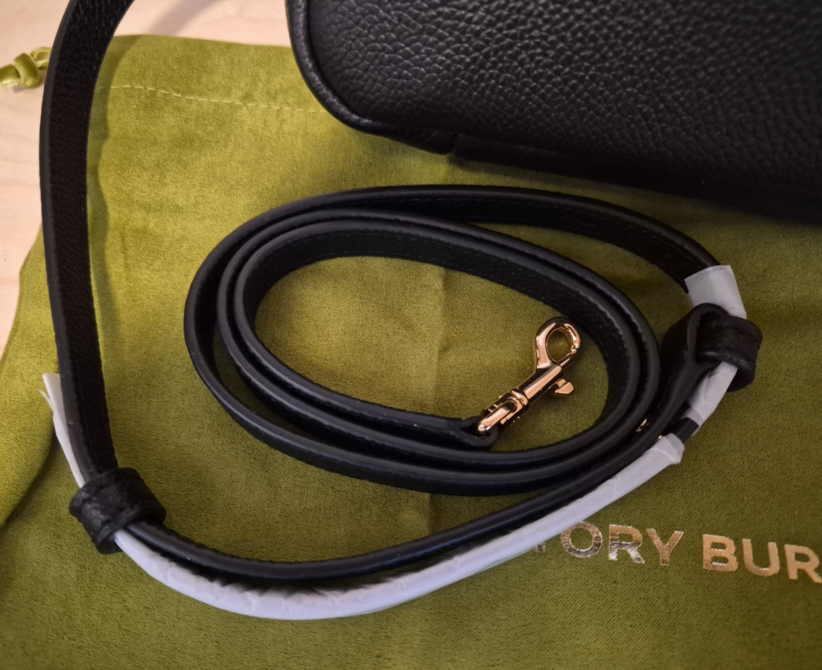 Tory Burch Romy Zip Top Crossbody. Black . Style# 179955
