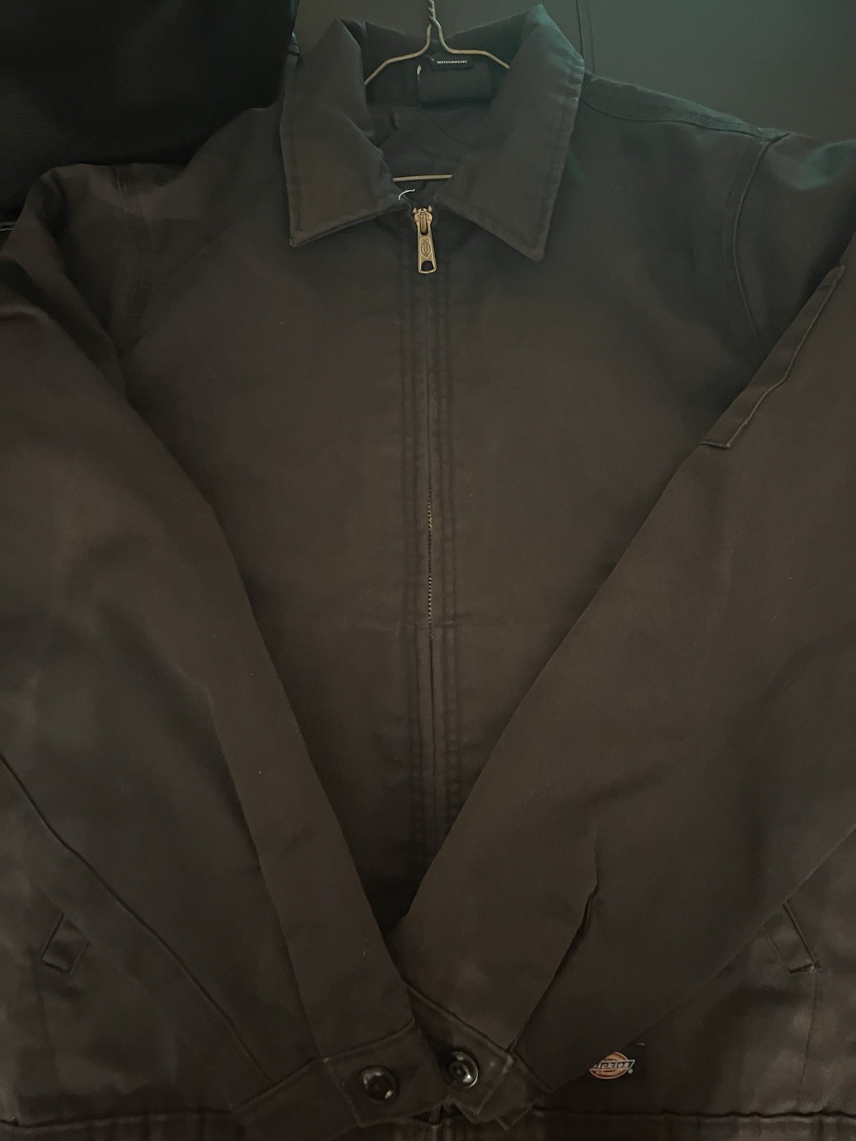 Dickies Insulated Eisenhower Front Zip Jacket – Black, Size L