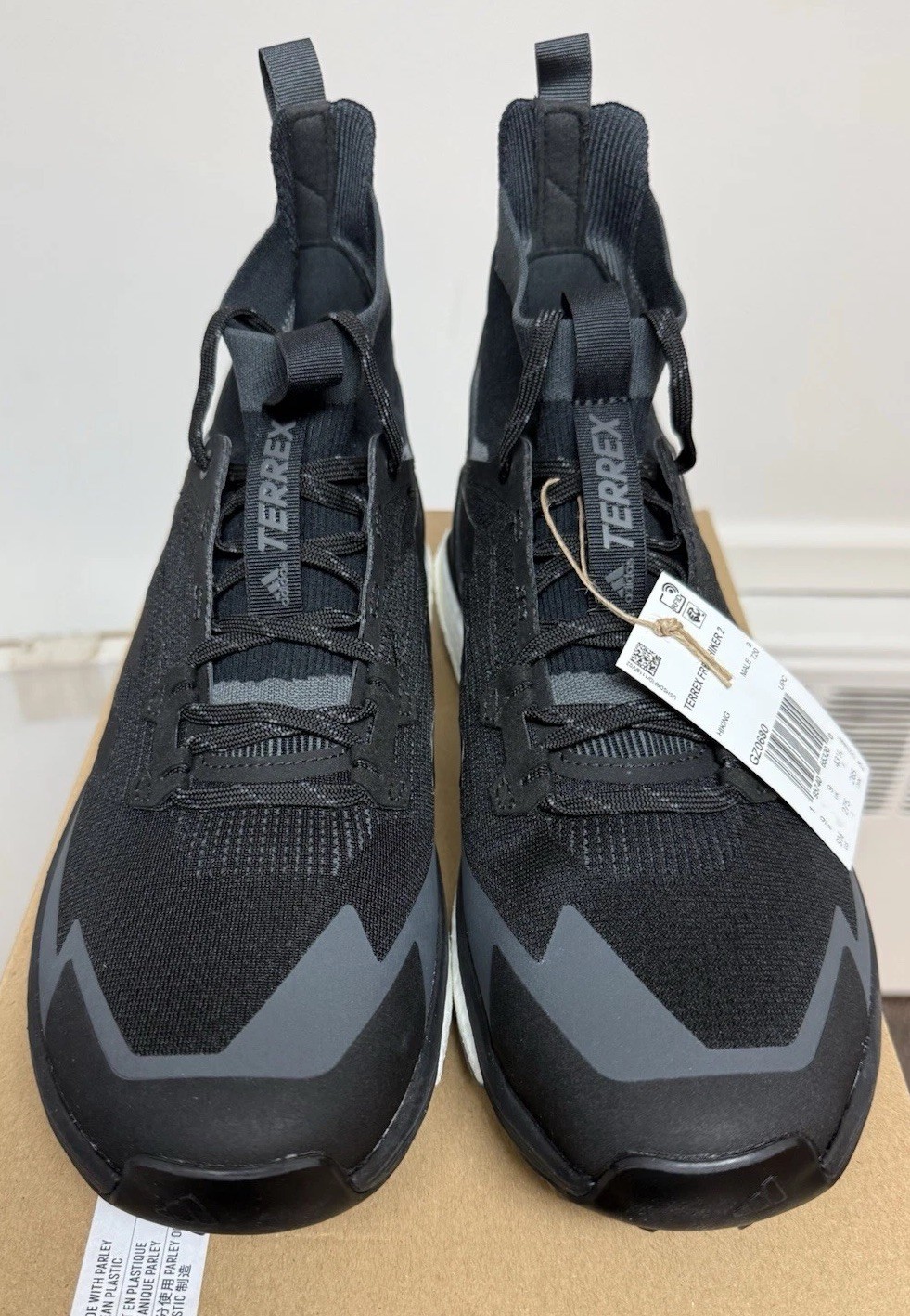 Adidas TERREX Free Hiker 2-GZ0680 Black/White/Grey, Men’s SZ 9.5