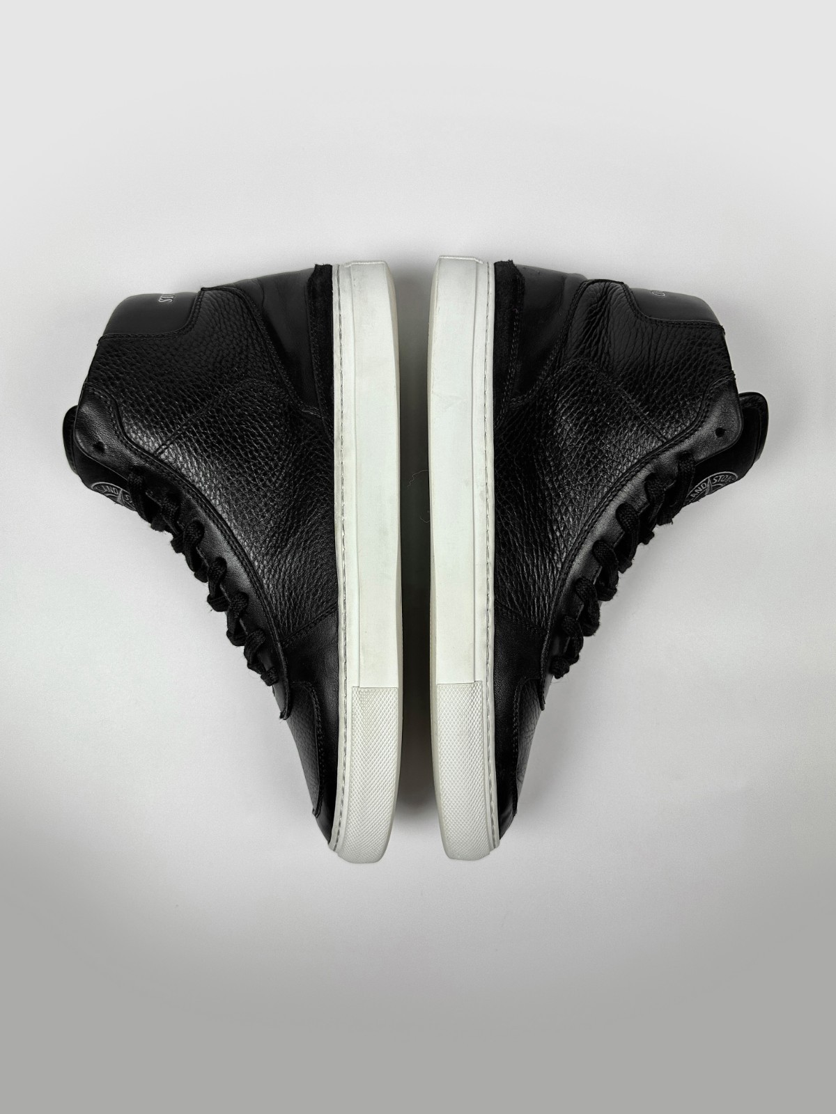 Stone Island x Diemme Leather High-Top Sneakers Trainers Men’s IT41/US8/UK7/EU41