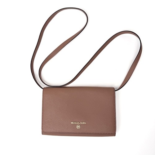 Michael Kors Jet Set Convertible Crossbody Bag Pinkish Brown