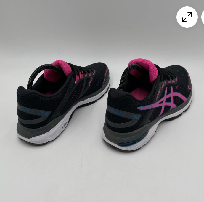Asics GT 2000 7 Womens Size 9.5 Running Shoes Sneakers 1012A554 Black Pink