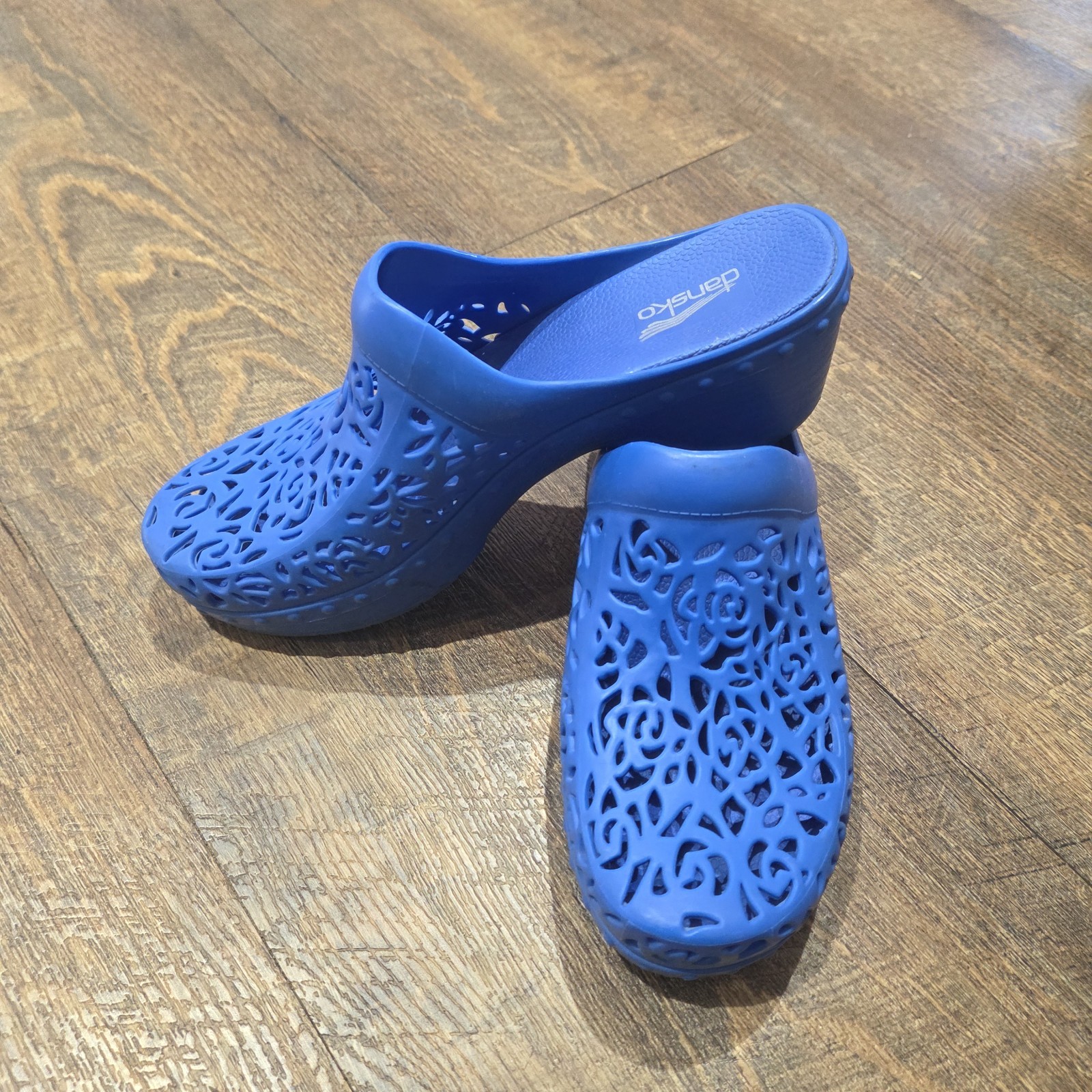 Dansko Pippa Molded Clog Shoe Open Back Comfortable BLUE Size 39 8.5/9