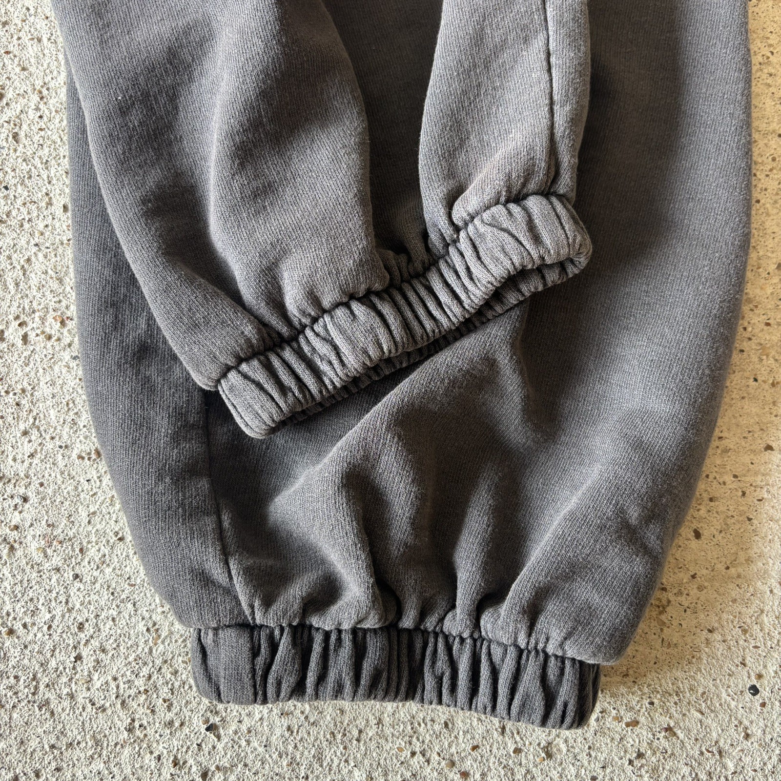 YEEZY YZY SP-08 Dark Grey Sweatpants Sample Cuffed Jogger Elastic Sweats Size 2