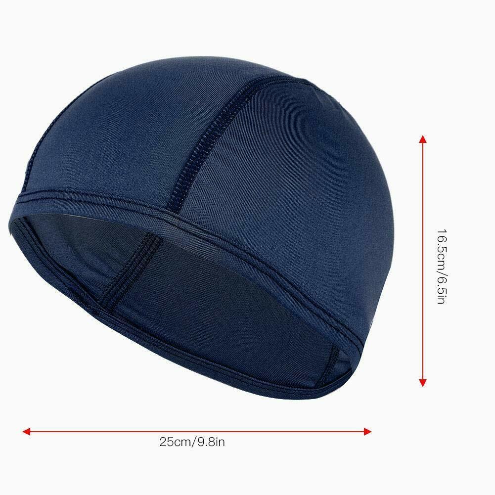 3PCS Sweat Wicking Cooling Skull Cap Helmet Liner Sport Beanie durag Hat for Men
