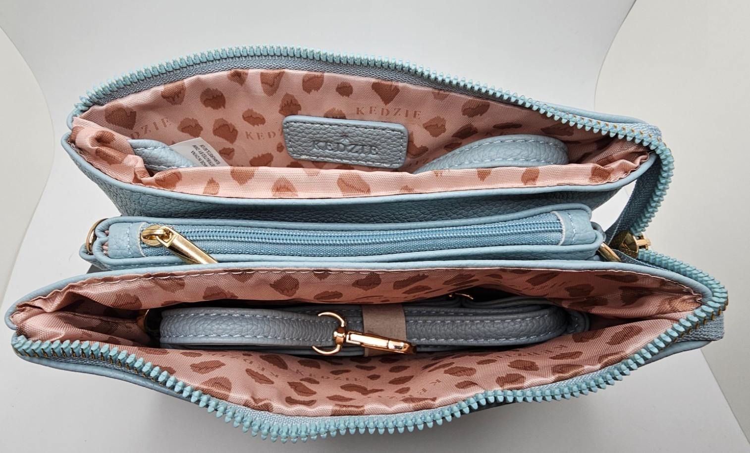 Kedzie Eclipse Wallet Crossbody Butter Soft Pebble Leather Various colors NWT