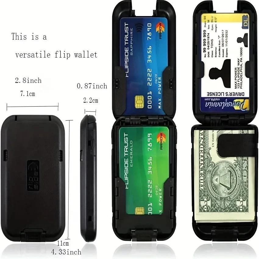 Slim Mint Wallet Ultra-Thin RFID-Blocking, AS-SEEN-ON-TV ID Theft Protection New