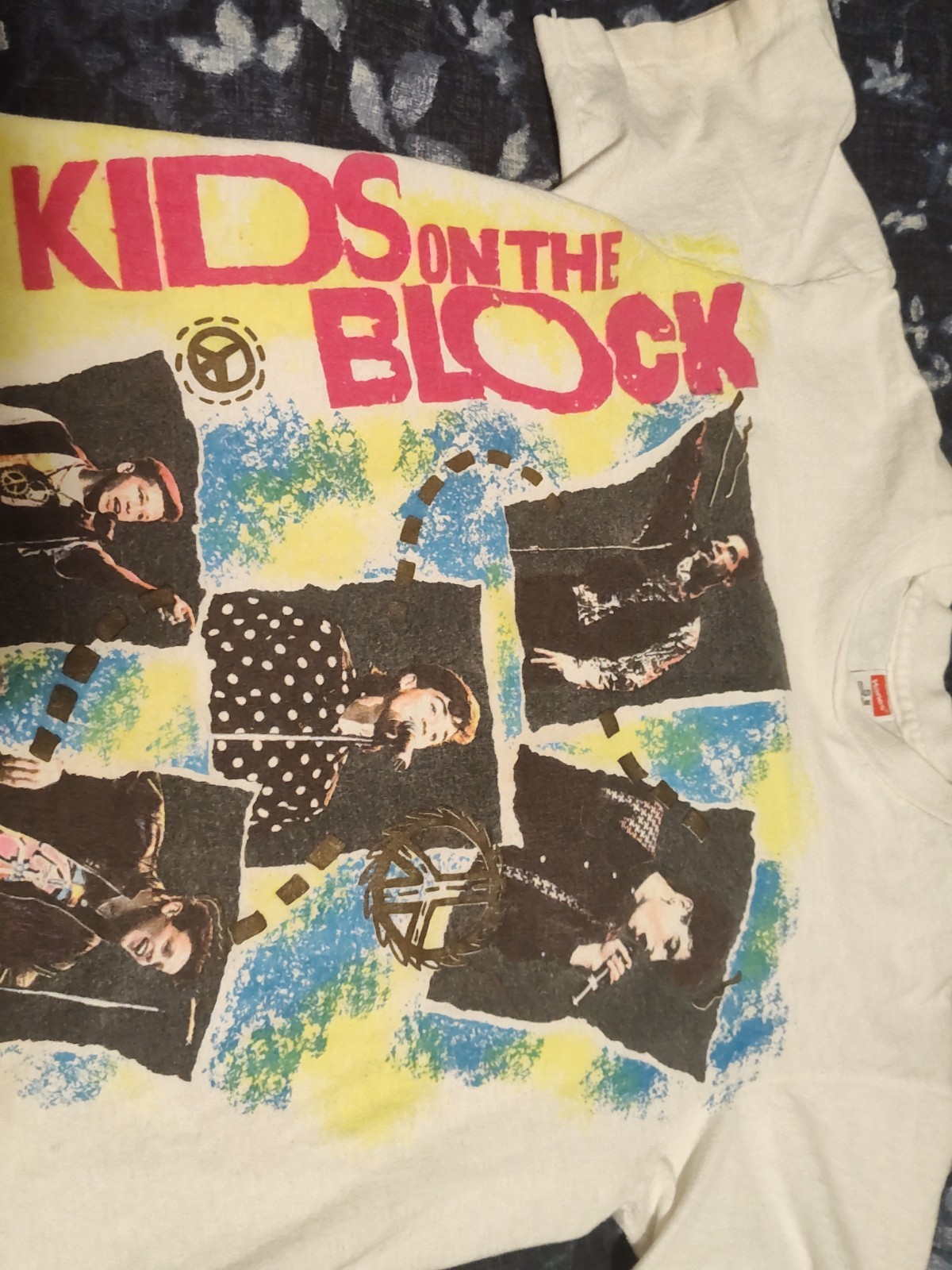 *1980’s NEW KIDS ON THE BLOCK* vtg concert tour tee t-shirt (S) small NKOTB 80’s