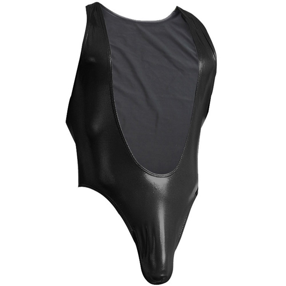 Beautiful Jumpsuit Wet Look PU Leather Polyurethane Artificial Leather