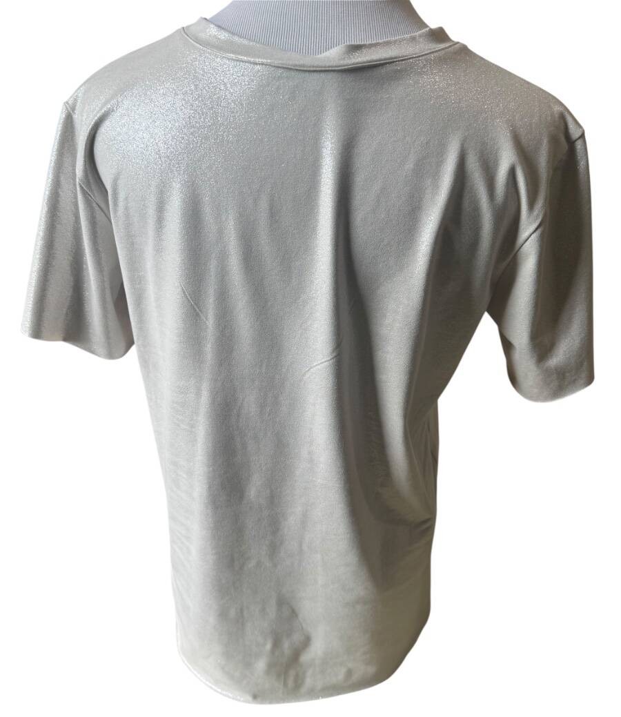 Trouvé Silver Glitter Top Women’s Size S Excellent Pre-Owned Condition