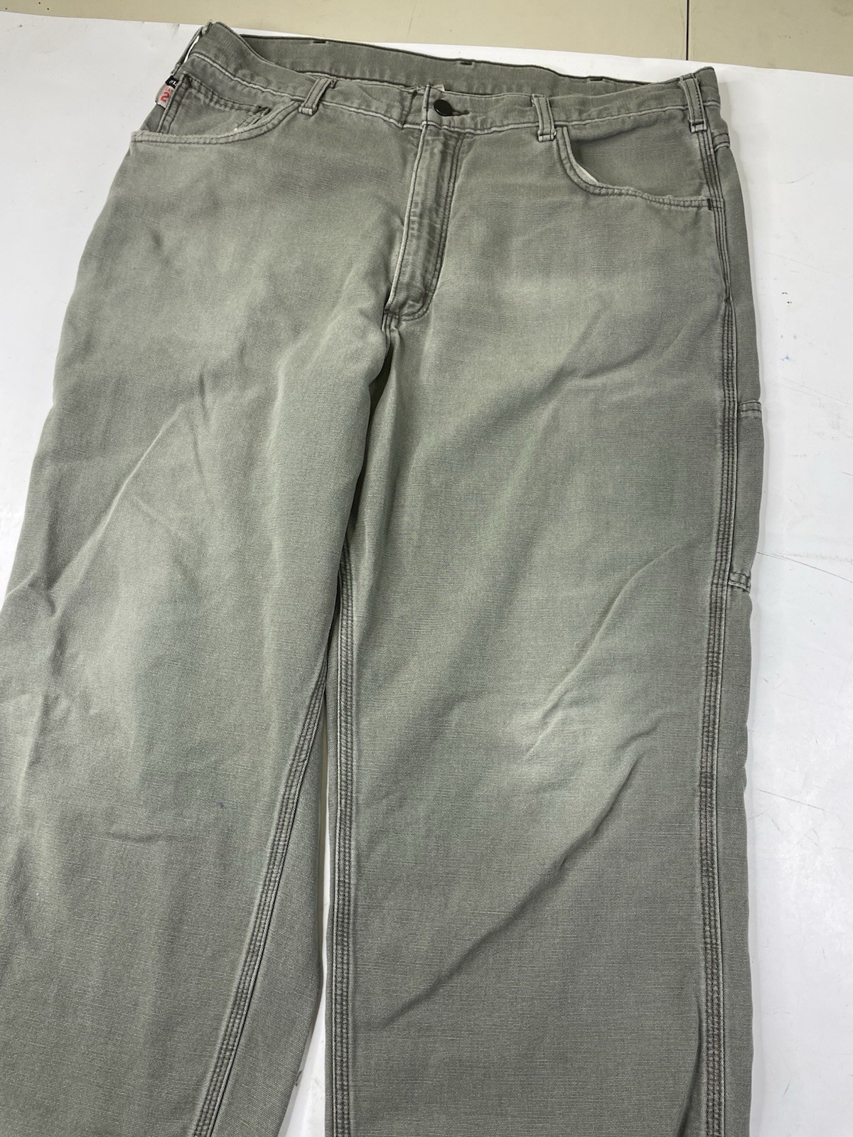 Carhartt FR Work Pants 38×32 Flame Resistant CAT 2 Original Fit FRB159-MOS Green