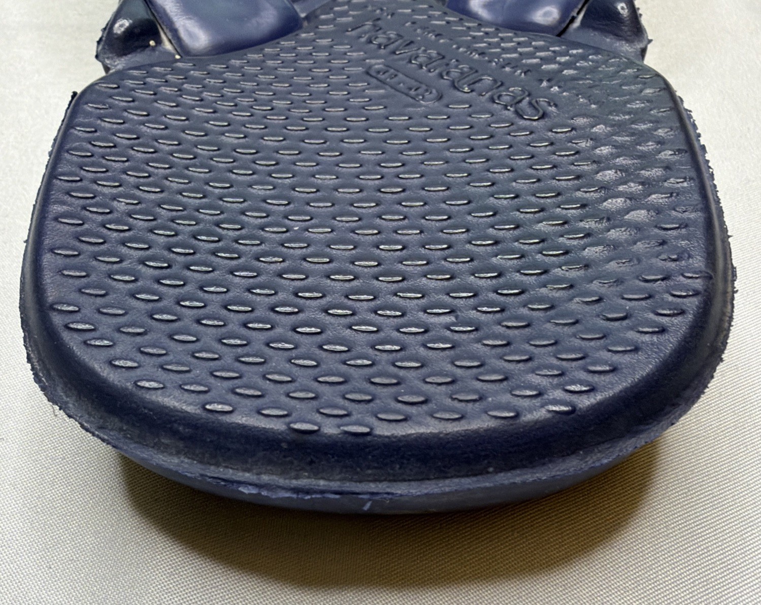 Havaianas Power Flip Flops Mens Size 9 To 10 Navy Blue Green Thong Sandals Beach