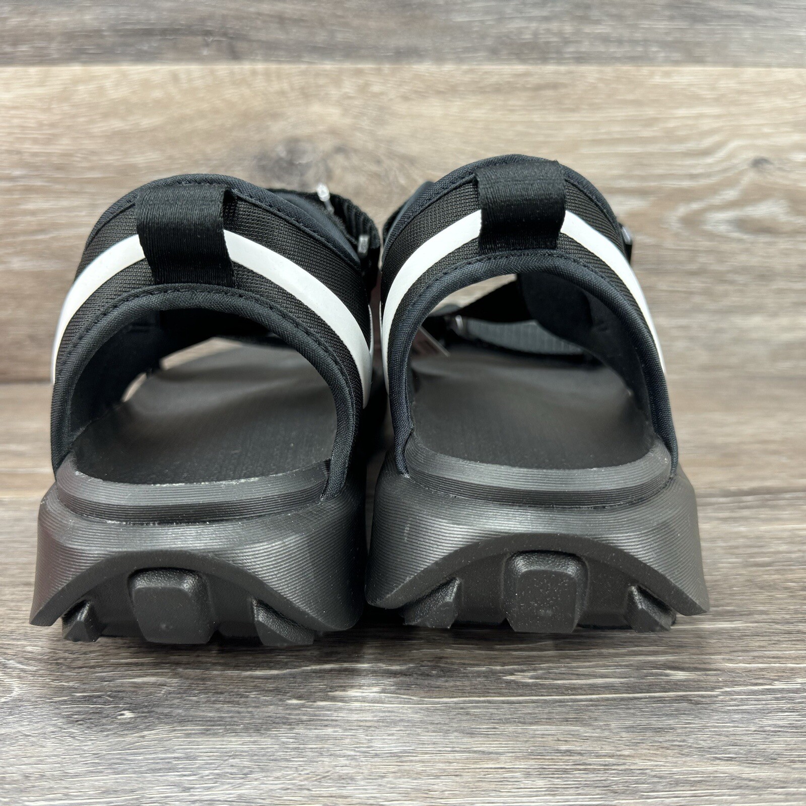 Nike Vista Mens Size 13 Sandals Black White Hook and Loop Strap DJ6606-001
