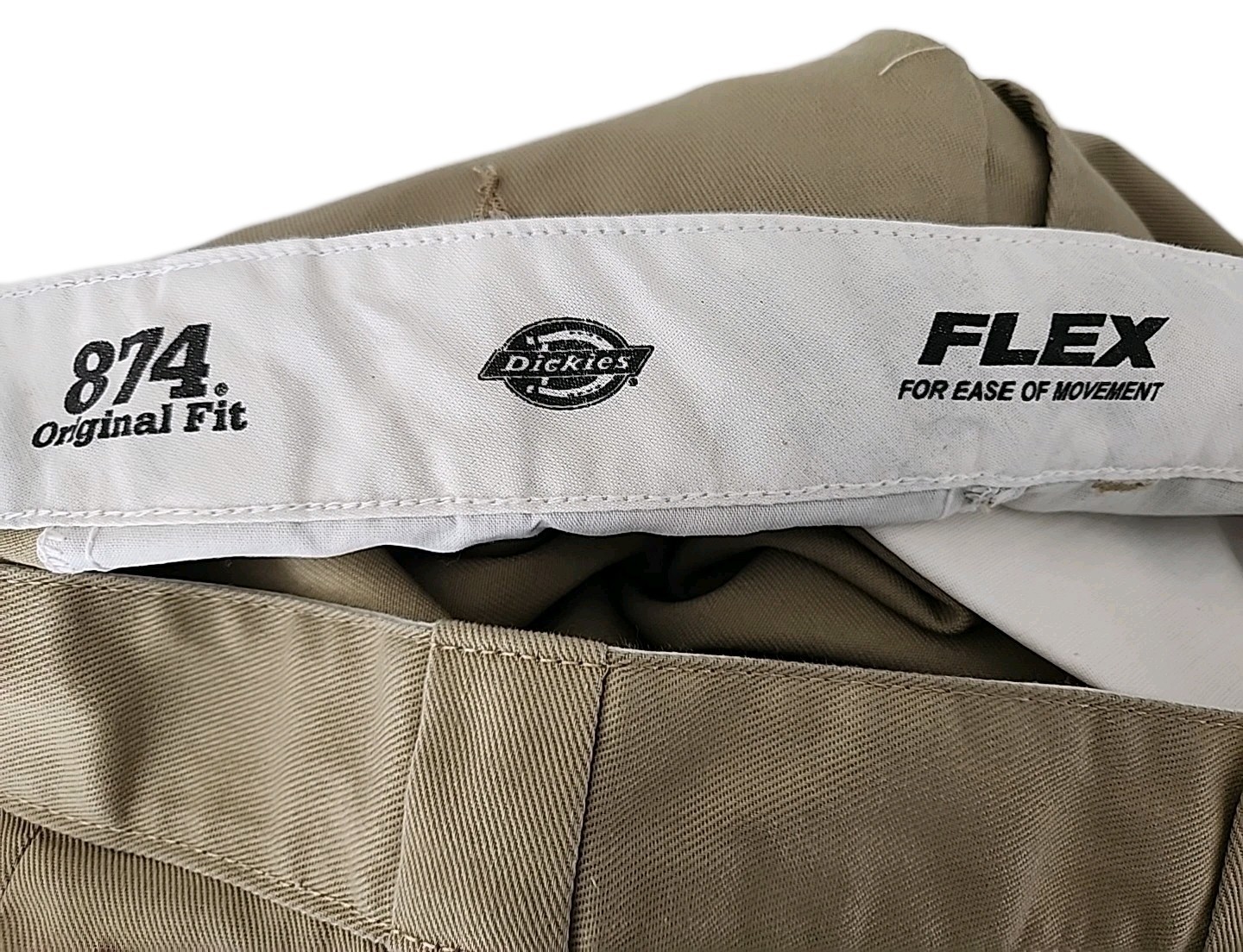 Dickies 874 Original Fit FLEX Men’s 42×30 Tan Pants Work Play Straight Leg NWOT