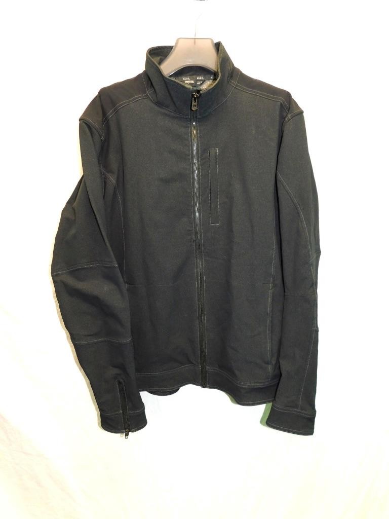 Kuhl L Klash Jacket Greystone 2 Catamaran Boat Jakolof Bay AK Alaska Stitched Lg