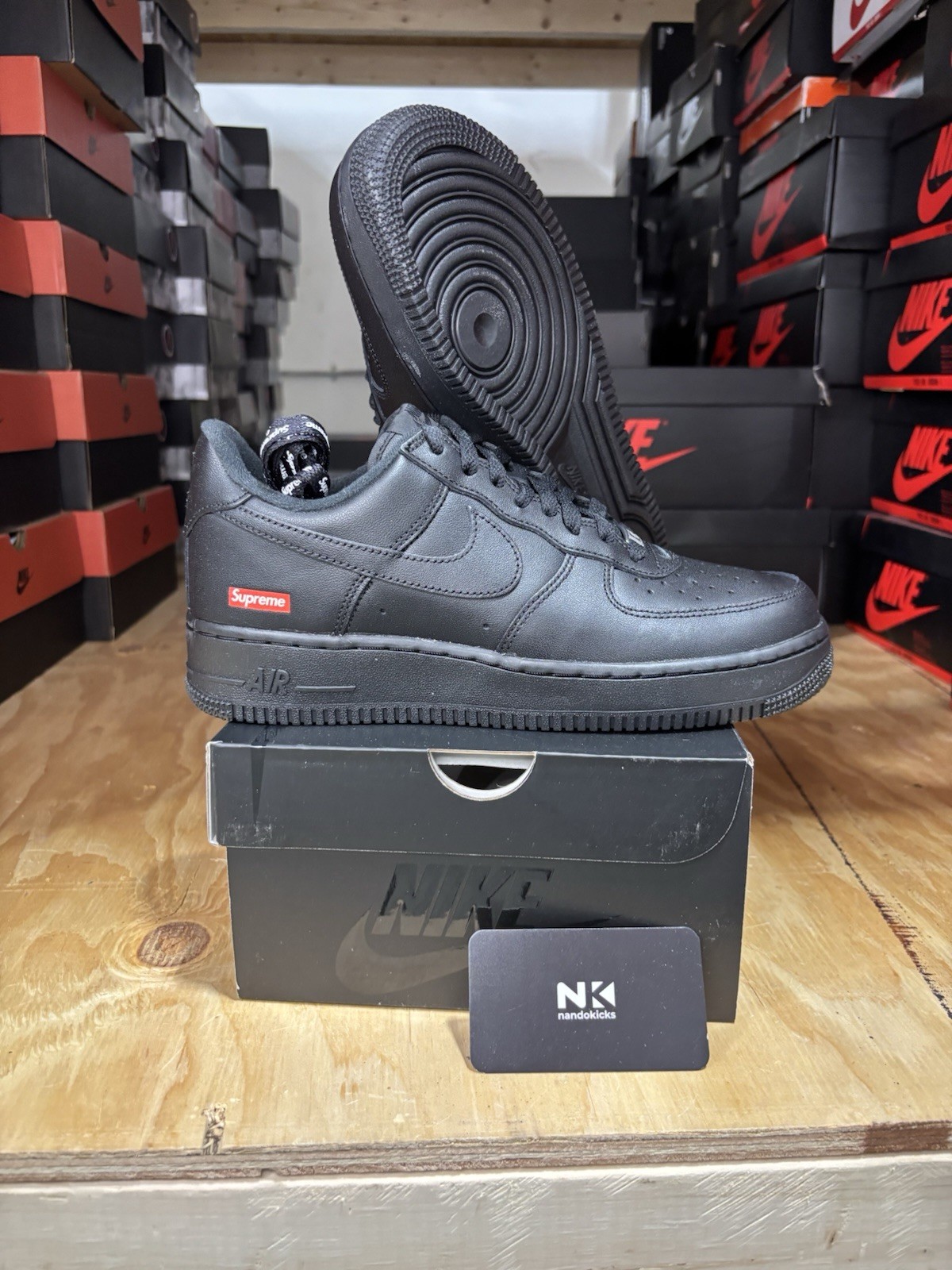 Nike Air Force 1 Low Supreme Black CU9225-001