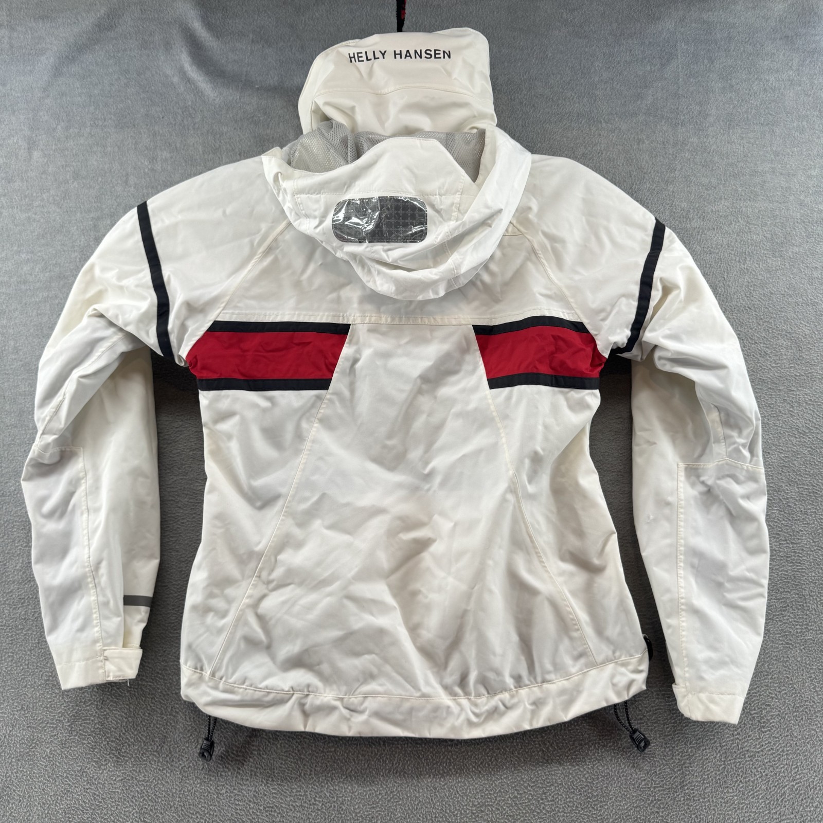 Helly Hansen Crew Hooded 2.0 Jacket Tech Protection Womens Size XS White Sailing