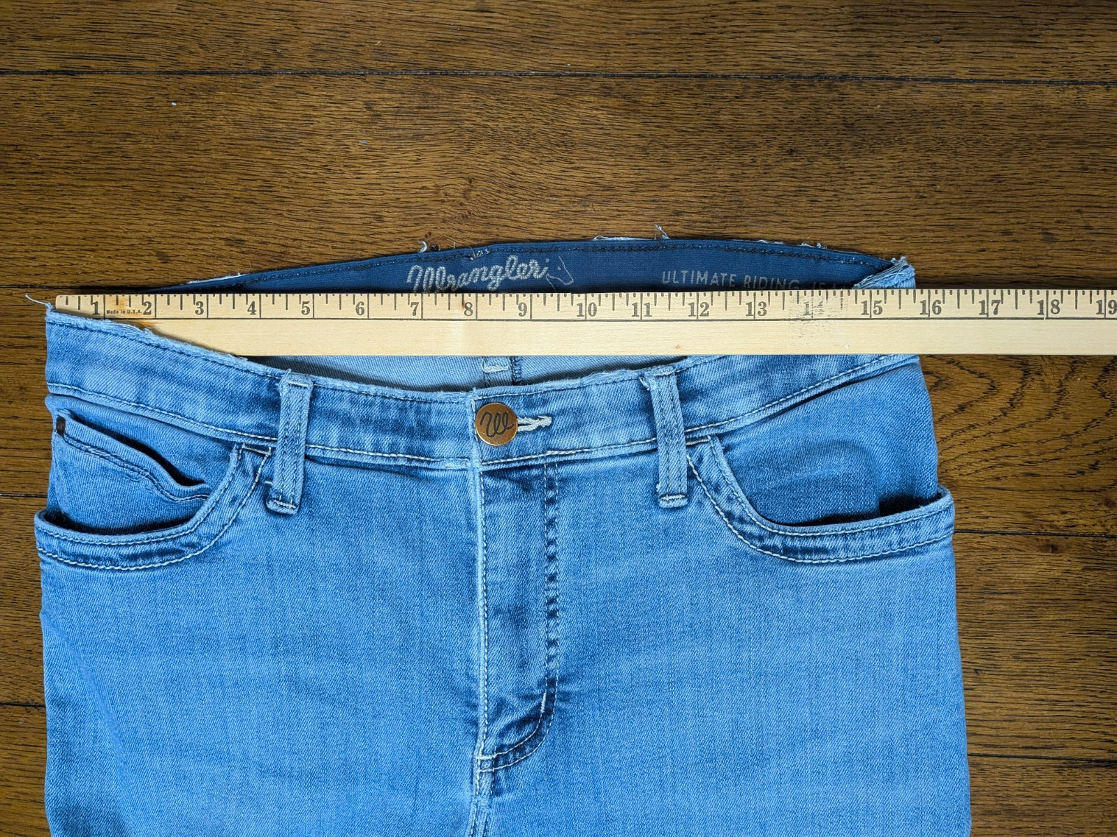 Wrangler Willow The Ultimate Riding Jeans Blue Womens 11×33 Stretch *READ 31×33