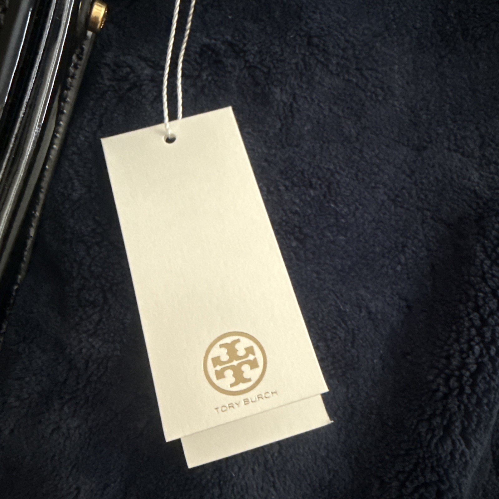 TORY BURCH ROBINSON SPAZZOLATO CONVERTIBLE SHOULDER BAG BLACK 6×8” NWT
