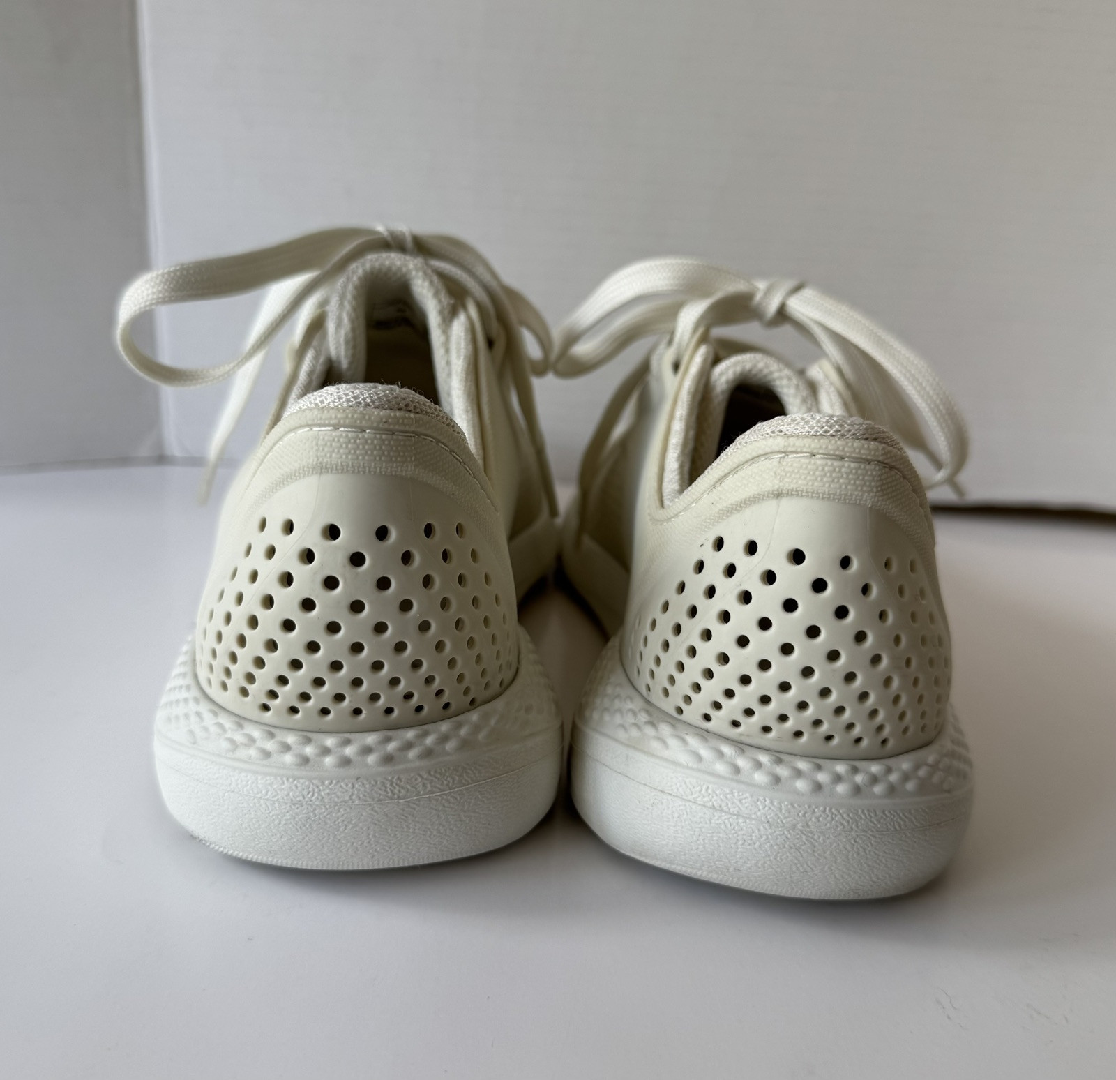 Crocs LiteRide 360 Pacer Almost White Ivory Shoes Sneakers Men’s 9 Women’s 11