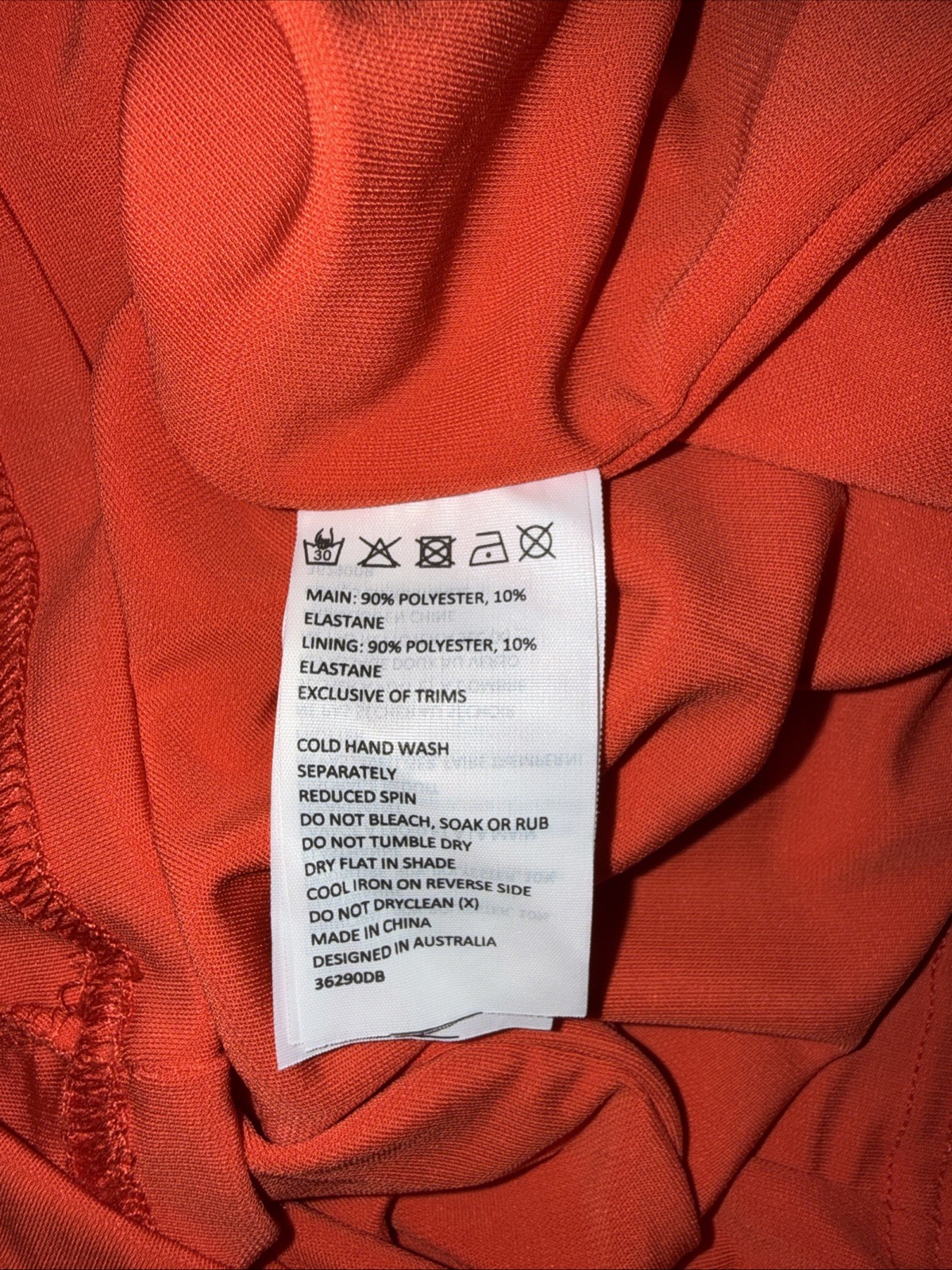 Bardot US 6 / S Midi Halter Dress Carrot /coral Colour Sleeveless Australia