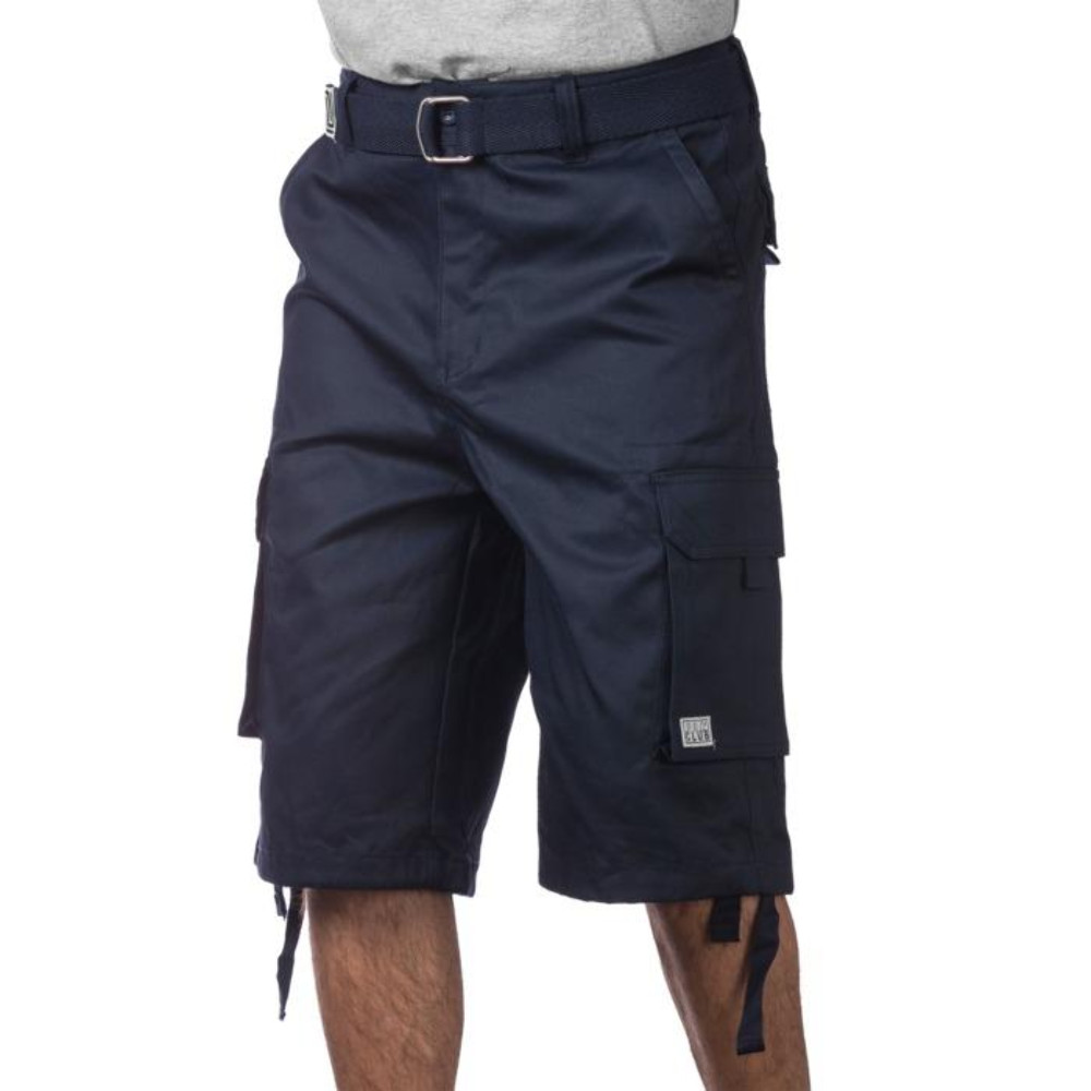 Pro Club Men’s Cotton Twill Cargo Shorts With Belt