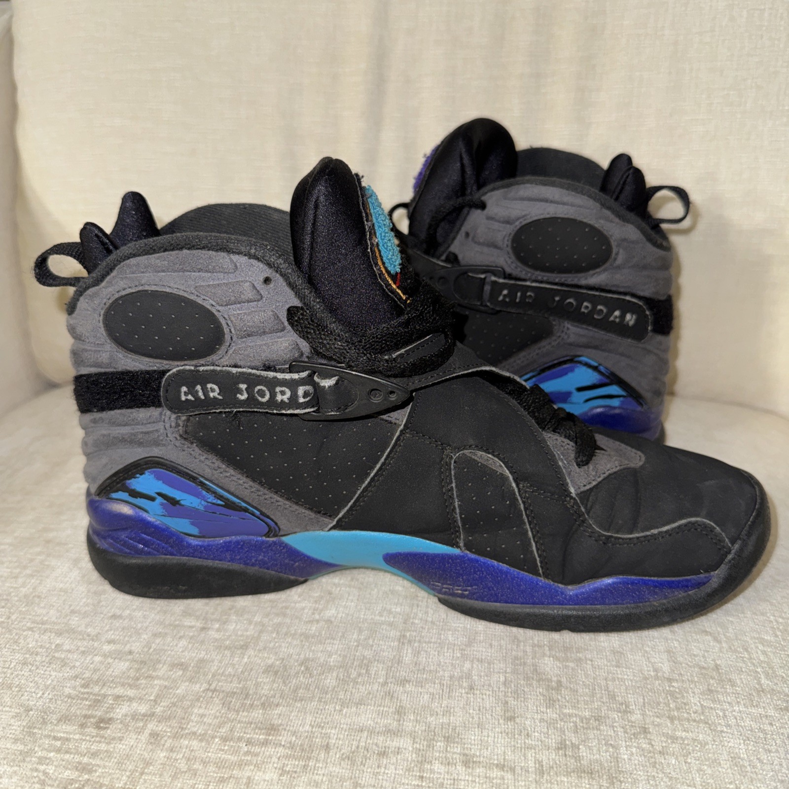 Size 9 – Jordan 8 Retro Aqua 2015 Sneakers Shoes Basketball