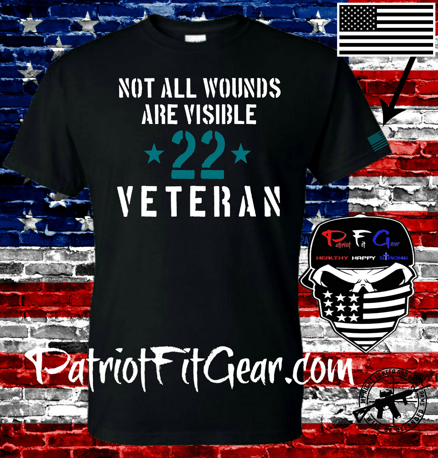 t shirt,Veteran 22,Not All Wounds Are Visible,PTSD Awareness,Support Our Troops